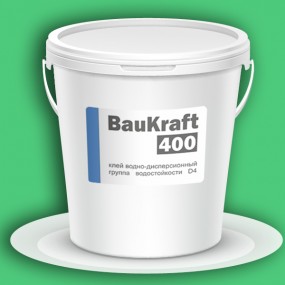 Клей ПВА BauKraft 400.2  (двухкомпонентный) Ведро 22 кг