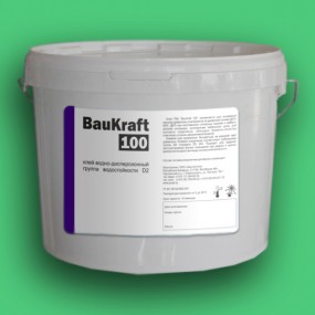 Клей ПВА D2 BauKraft 100, ведро 11 кг